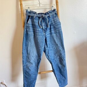 Hollister Belted Mom Jeans